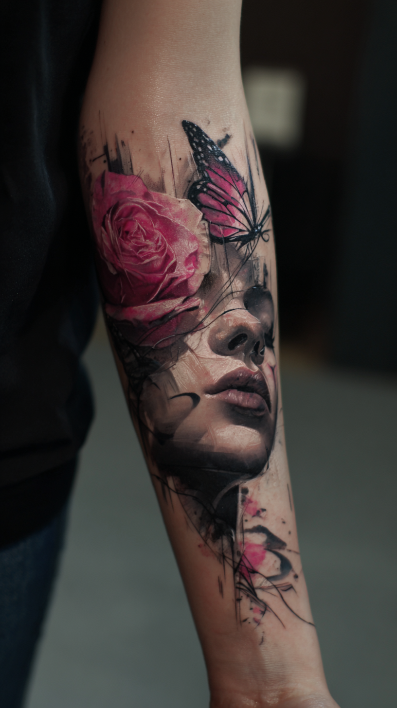 Girly Arm Tattoo