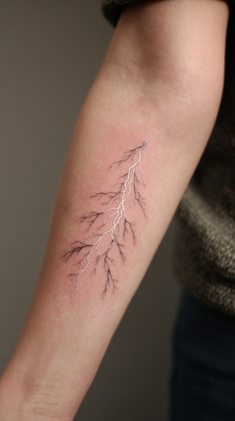 Lightning Arm Tattoo