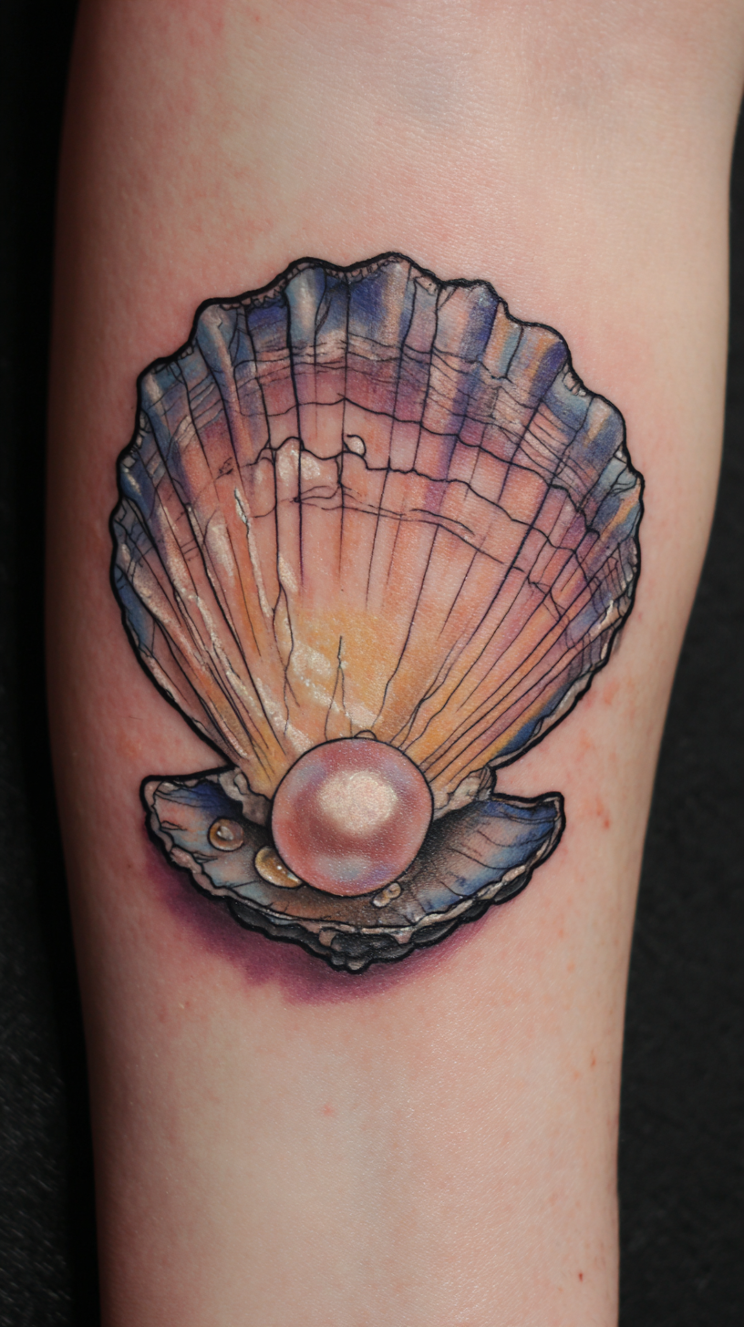 Pearl in shell