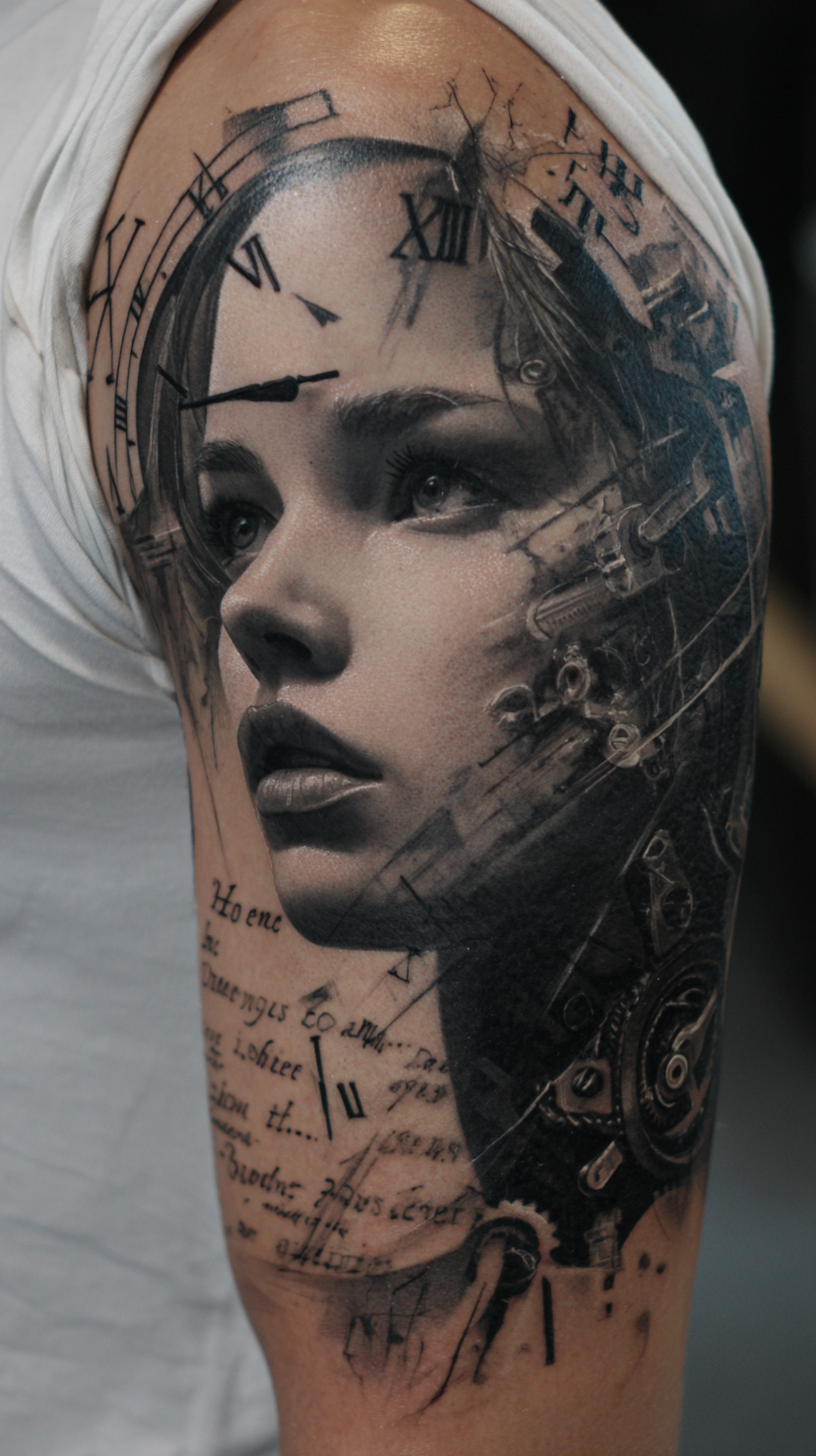 Half Sleeve with Quote