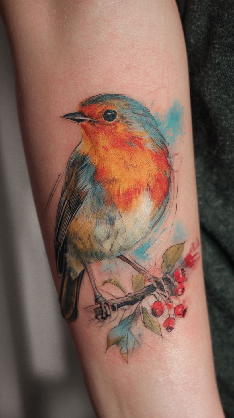 Robin Dad Tattoo