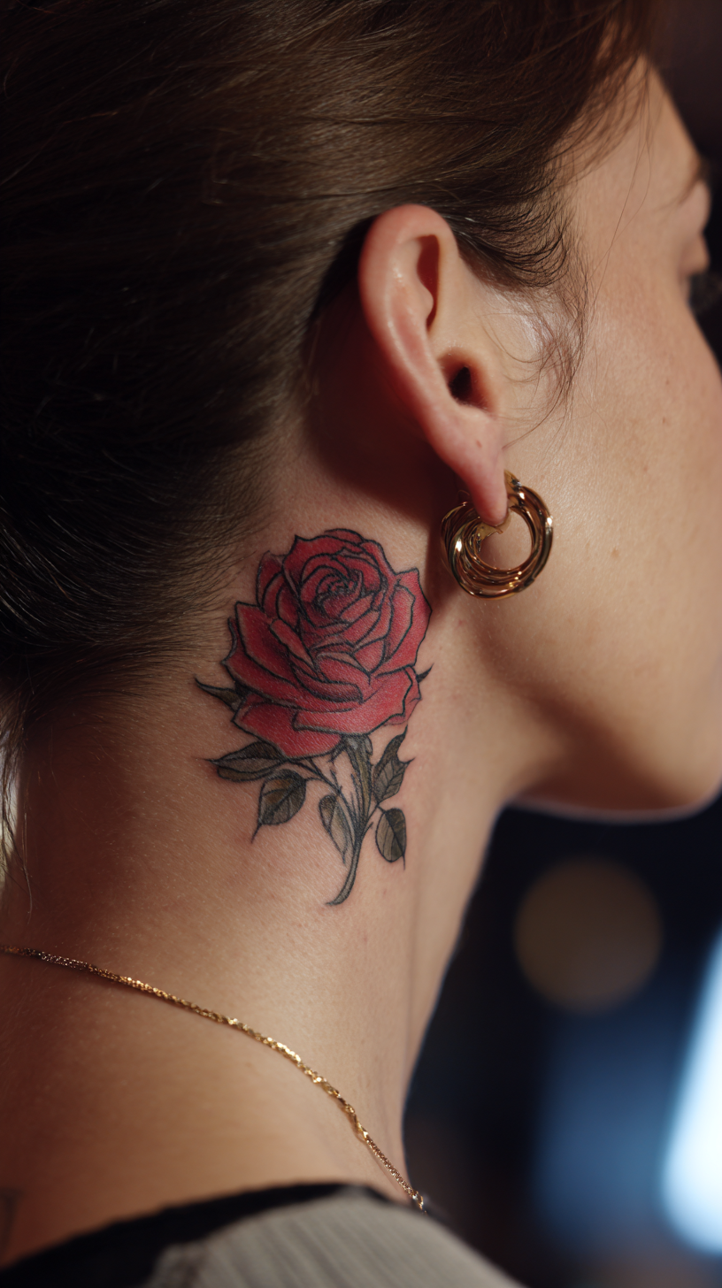Popular Placement Options for Women’s Neck Tattoos
