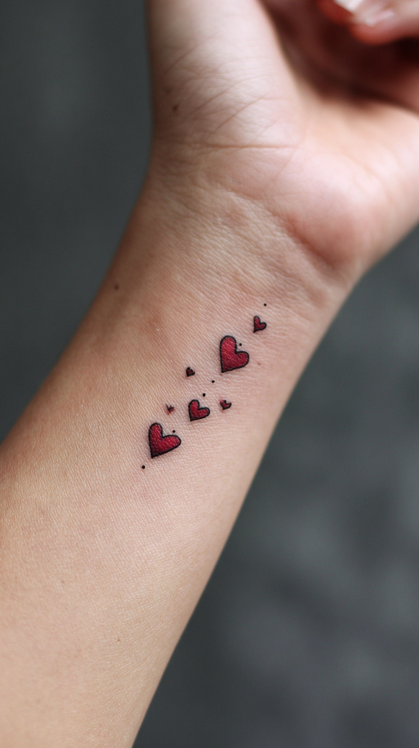Semi-colons with hearts