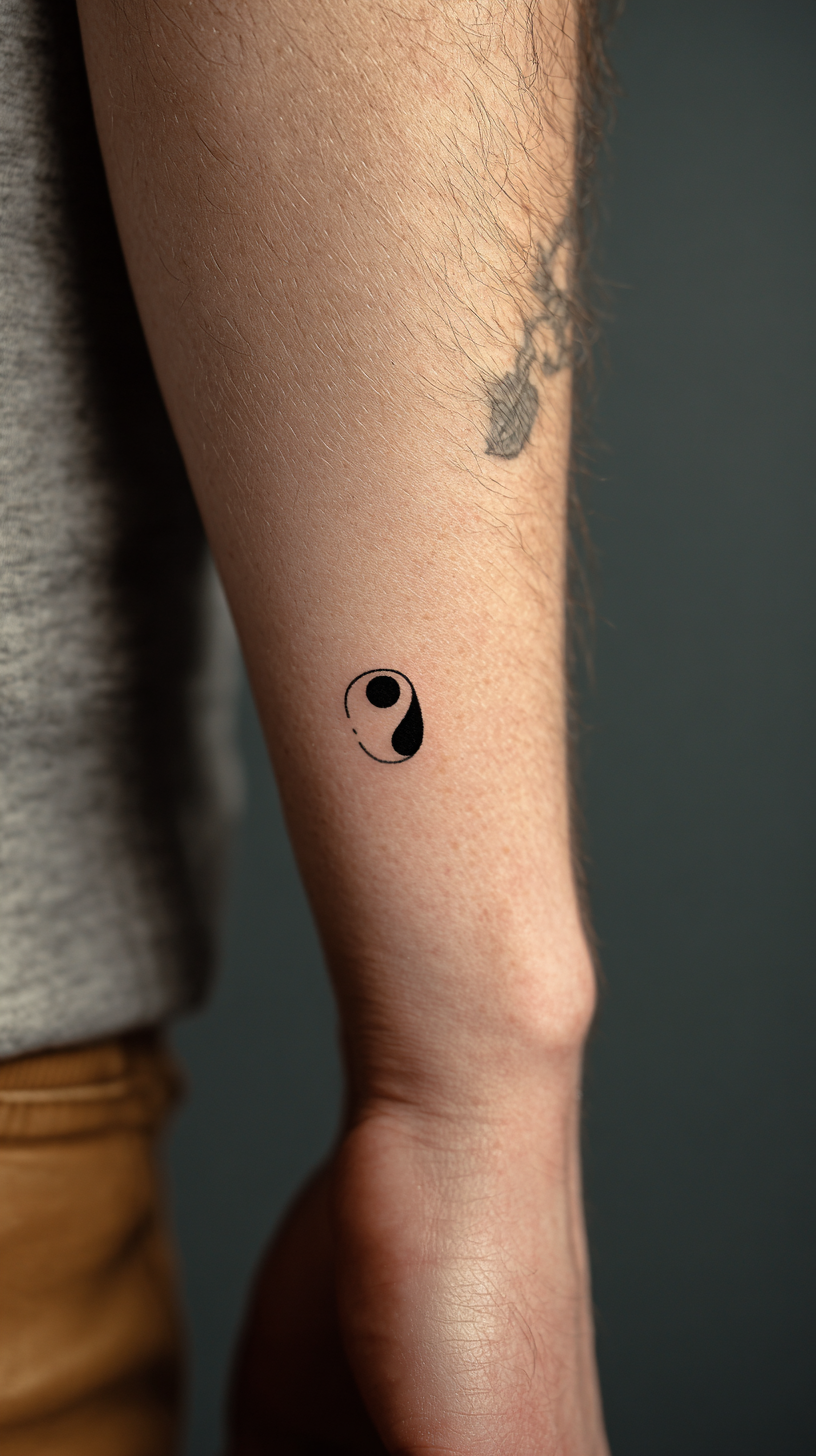 A semicolon tattoo