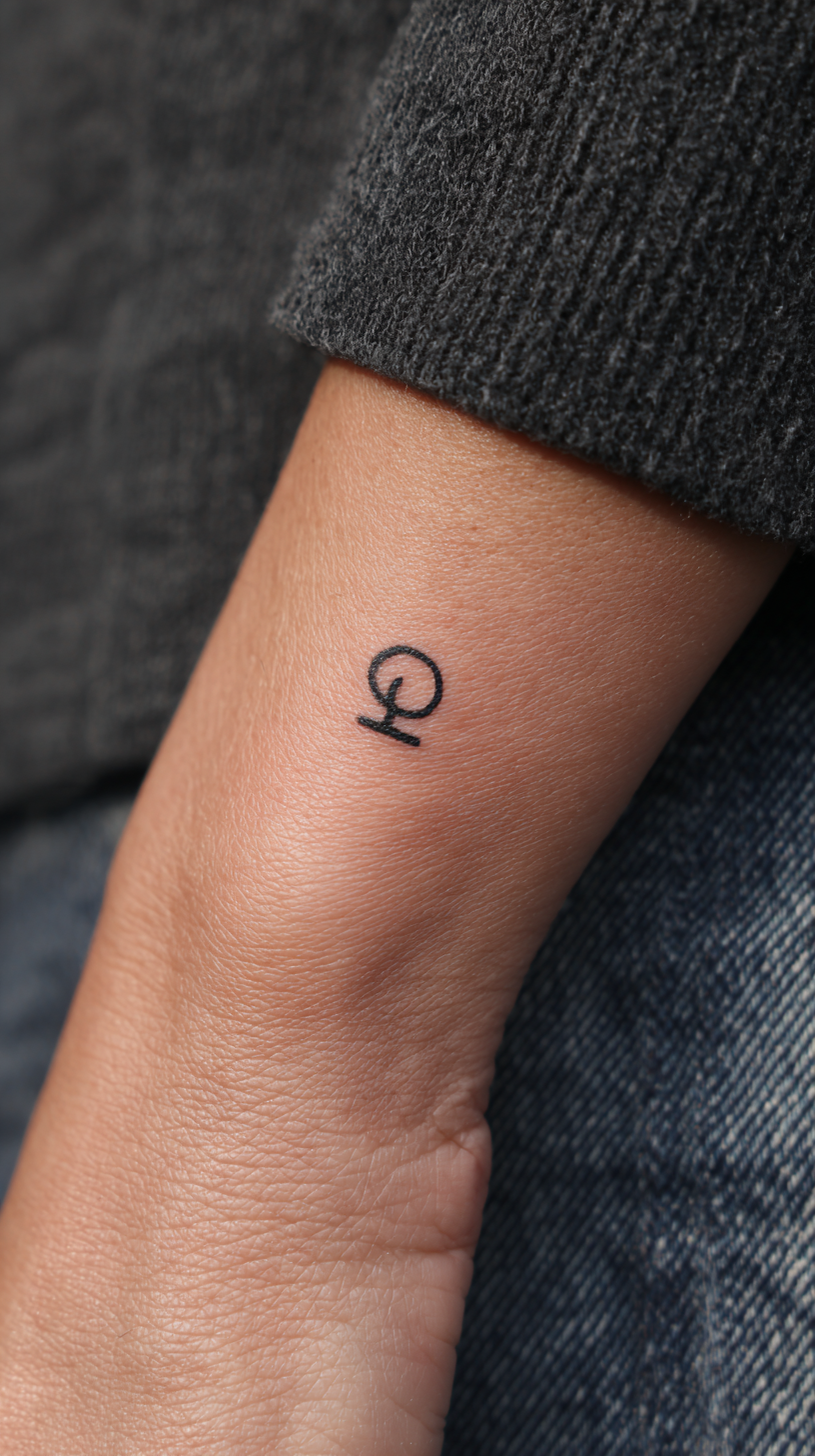 Minimalist Leo Tattoo