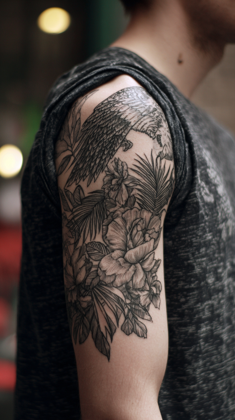Simple Upper Arm Tattoos