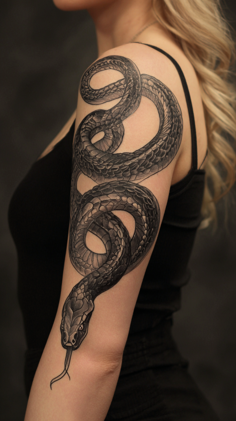 Snake Arm Tattoo