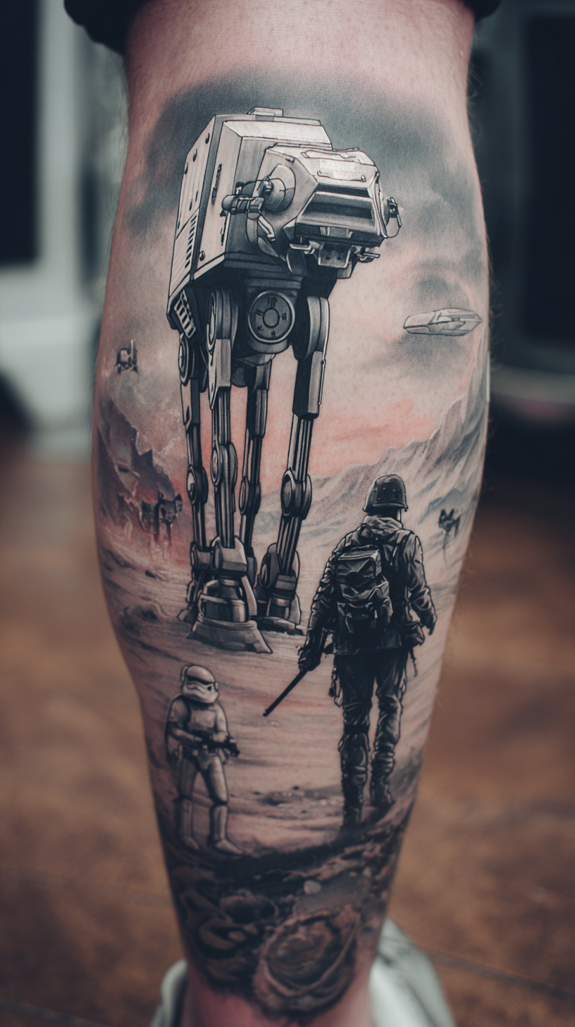 'Star Wars' Dad Tattoo