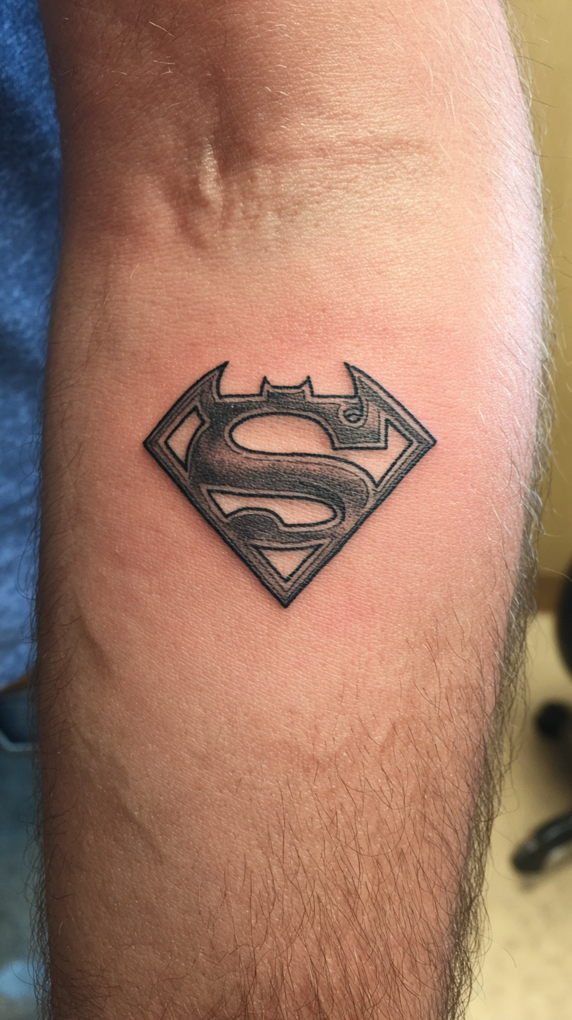 A superhero emblem