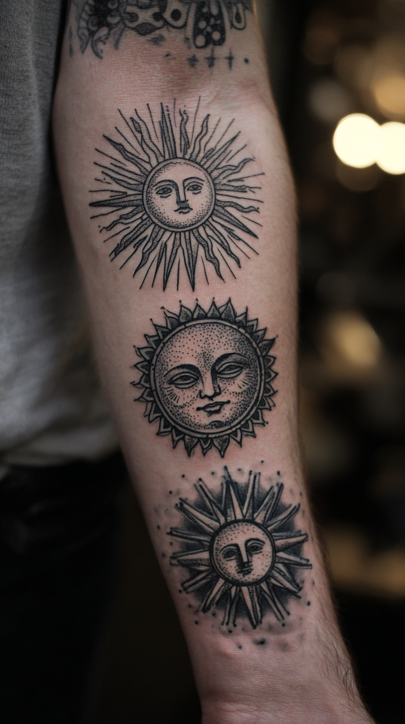 Sun Leo Tattoo