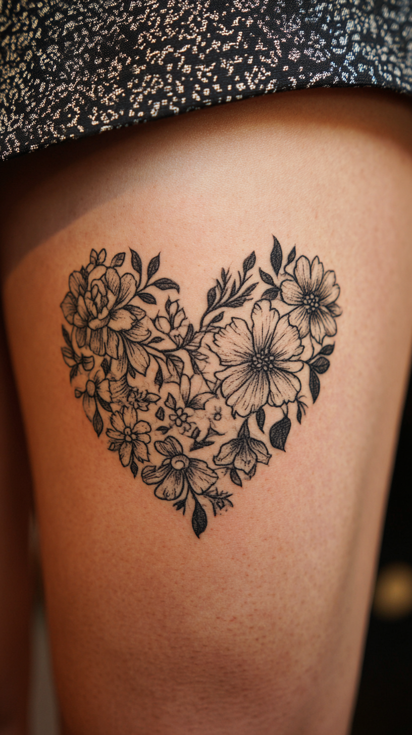Floral Heart Mandala