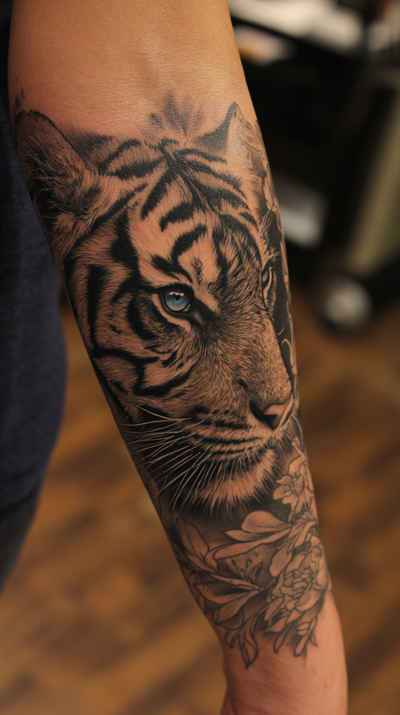 Tiger Arm Tattoo
