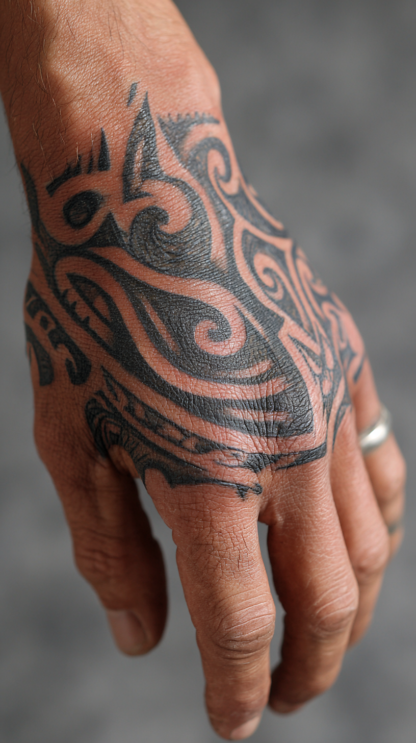 Tribal Hand Tattoos for Men