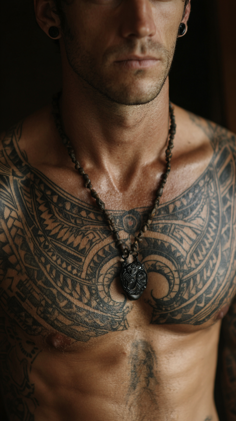 Tribal Chest Tattoos for Men