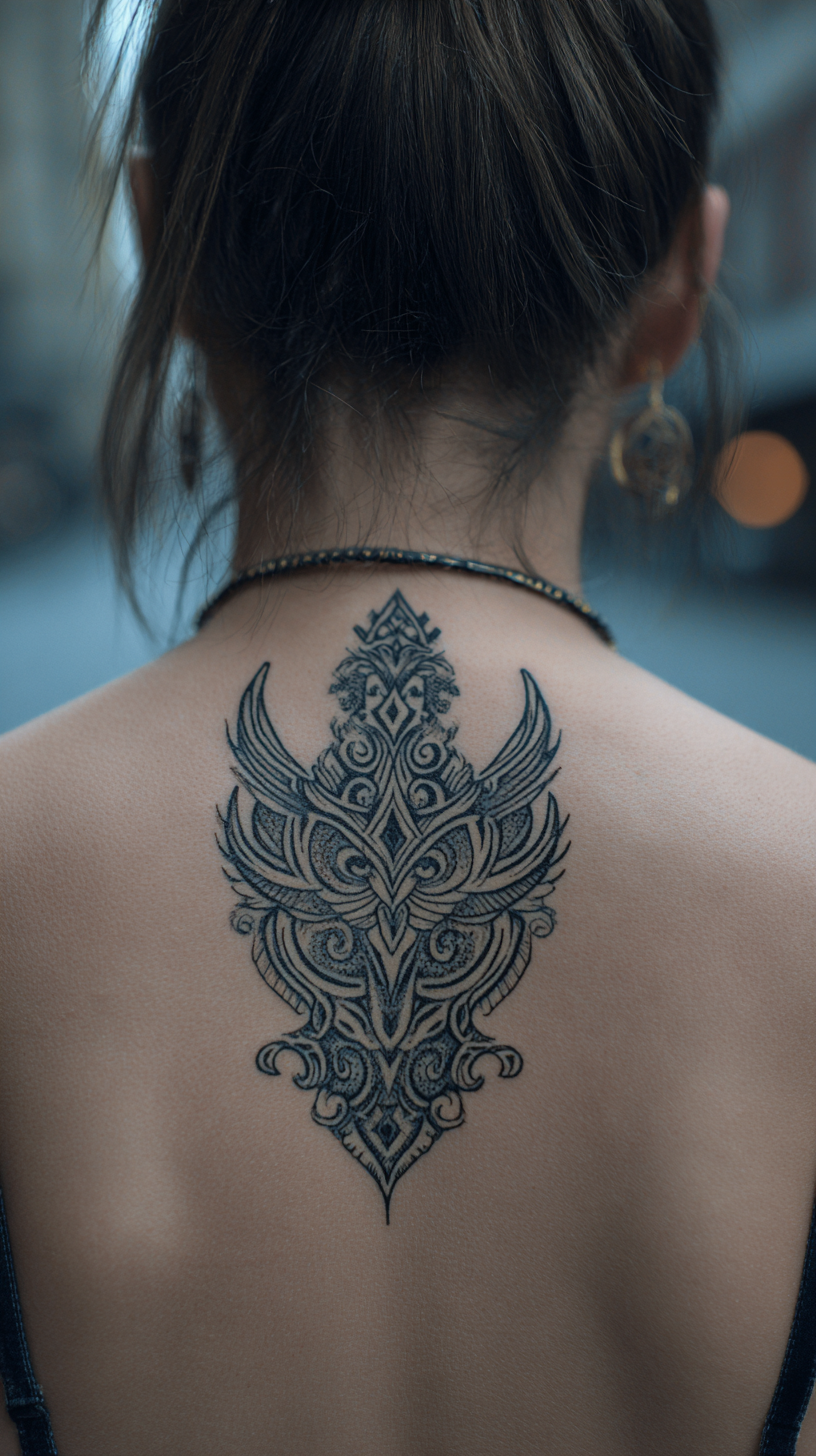 Upper Back Tattoo