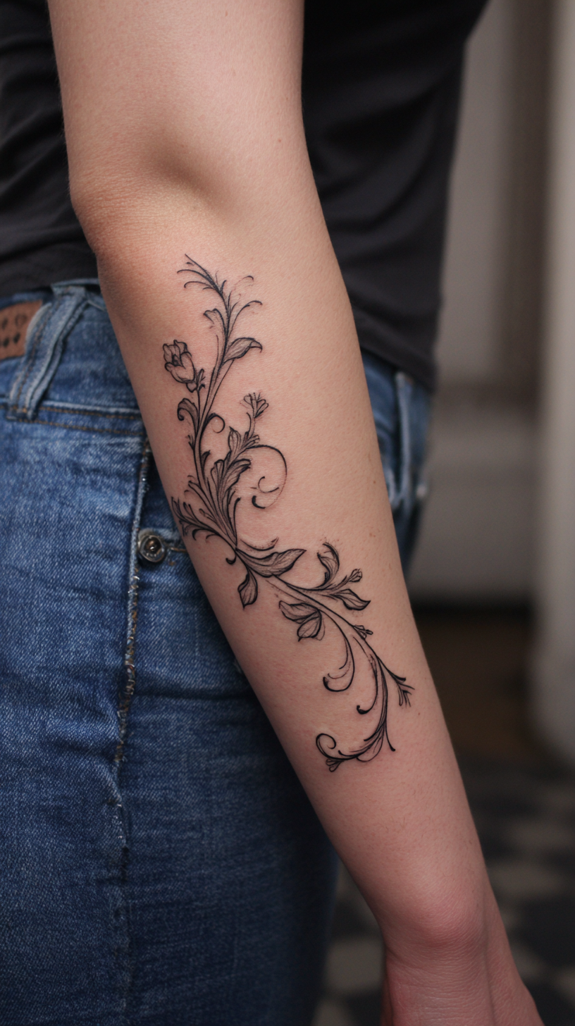 Vine Arm Tattoo