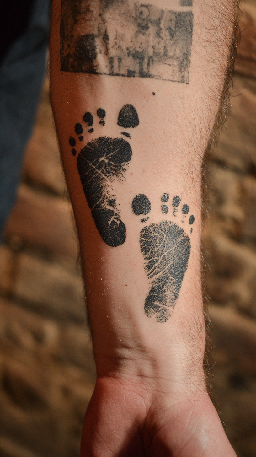 Baby's hand and footprints