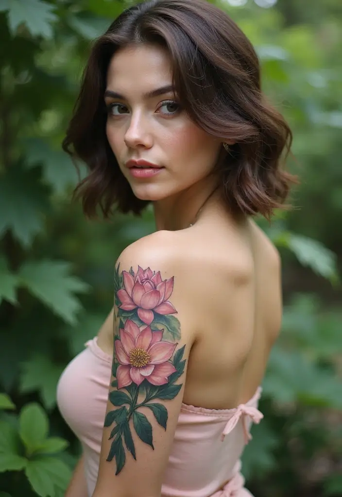 25 Beautiful Arm Tattoos for Women: Creative Ideas for Every Style - 12. Lotus Flower Tattoo