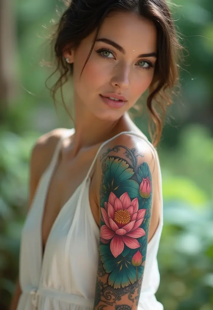 25 Best Cover Up Tattoos for Women: Transform Old Ink - 2. Lotus Rising