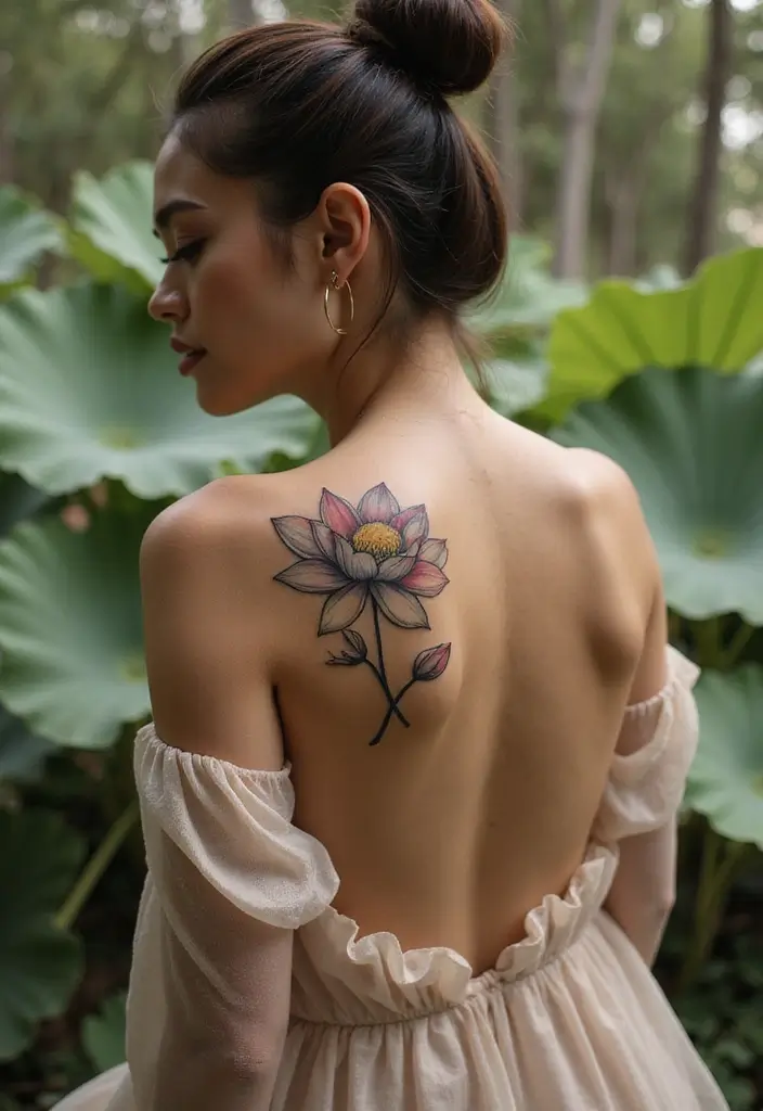 25 Boujee Tattoos for Women: Luxe & High-End Ink Ideas - 10. Lotus Luxury