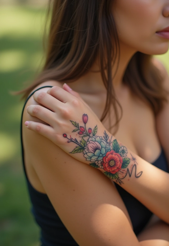 25 Boujee Tattoos for Women: Luxe & High-End Ink Ideas - 14. Floral Heartbeat