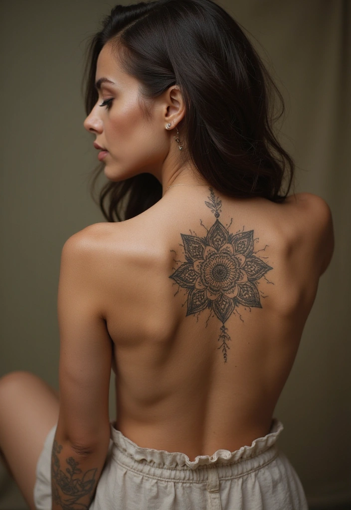 25 Boujee Tattoos for Women: Luxe & High-End Ink Ideas - 21. Lotus Mandala