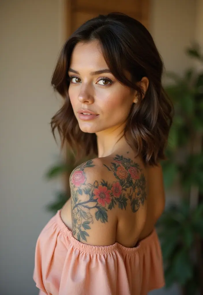 25 Boujee Tattoos for Women: Luxe & High-End Ink Ideas - 23. Branching Bouquets