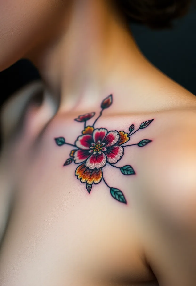 25 Elegant Rib Tattoos for Women: Creative & Feminine Body Art Ideas - 1. Delicate Floral Arrangement
