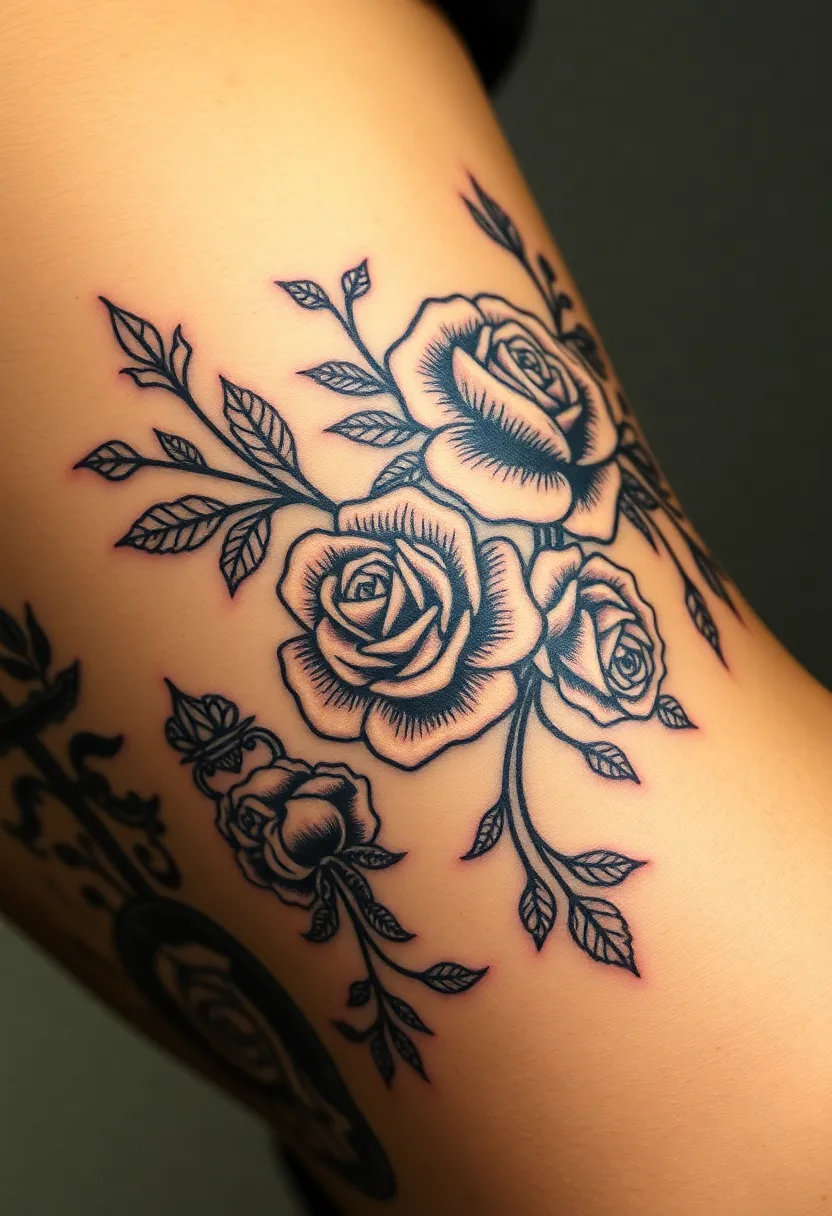 25 Elegant Rib Tattoos for Women: Creative & Feminine Body Art Ideas - 12. Vintage Style Tattoos