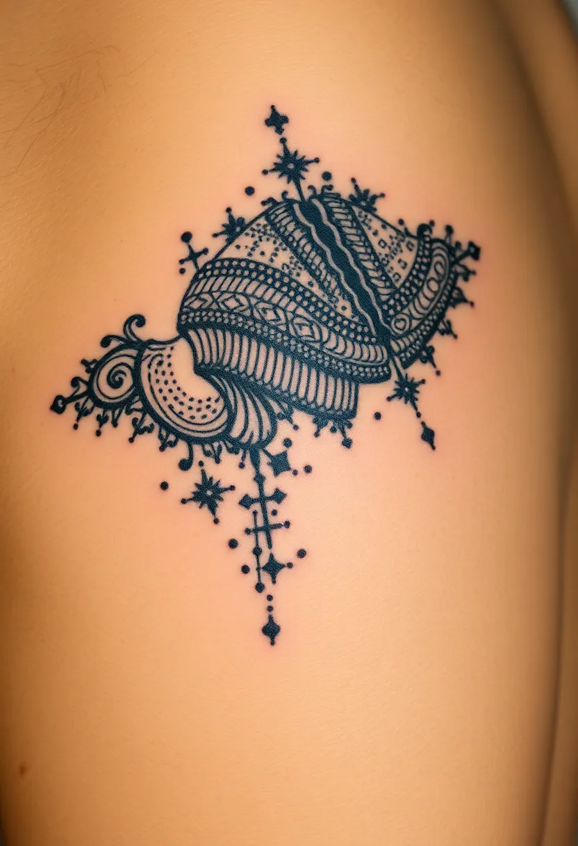 25 Elegant Rib Tattoos for Women: Creative & Feminine Body Art Ideas - 14. Intricate Dot Work