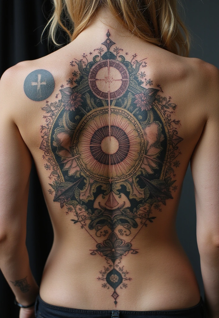 25 Elegant Rib Tattoos for Women: Creative & Feminine Body Art Ideas - 16. Unique Tattoo Compositions