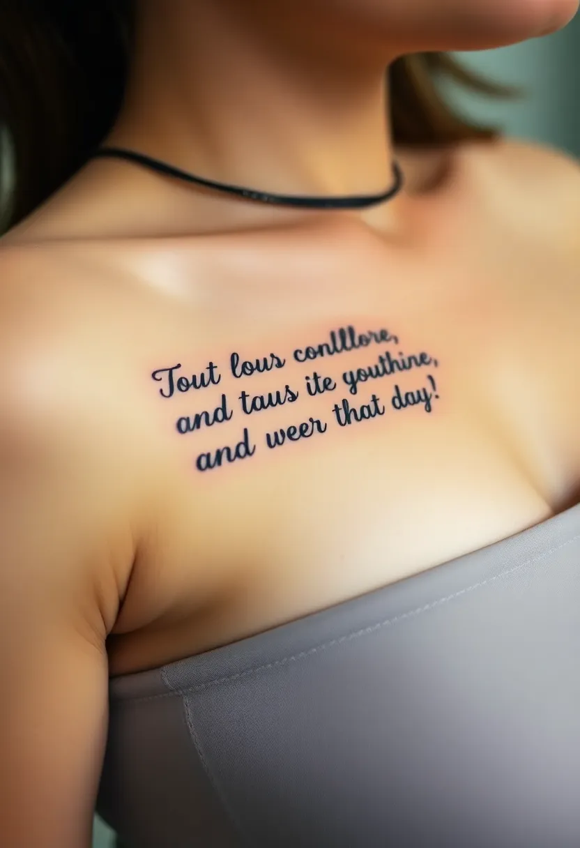 25 Elegant Rib Tattoos for Women: Creative & Feminine Body Art Ideas - 3. Inspiring Quotes