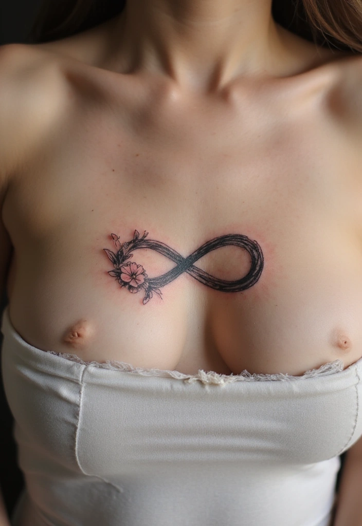 25 Empowering Breast Tattoos for Women: Healing & Strength - 1. The Symbol of Infinity