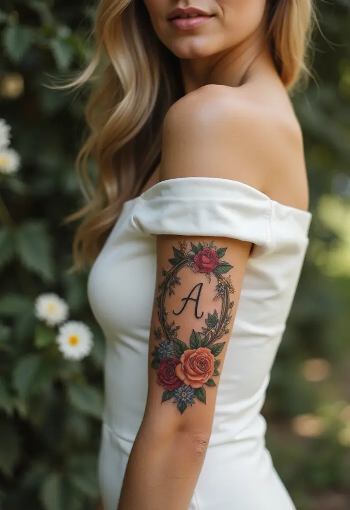 25 Full Sleeve Tattoos for Women: Creative & Bold Body Art - 22. Intricate Floral Frames