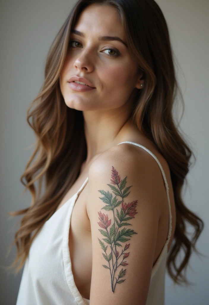 25 Full Sleeve Tattoos for Women: Creative & Bold Body Art - 8. Vintage Botanical Illustrations