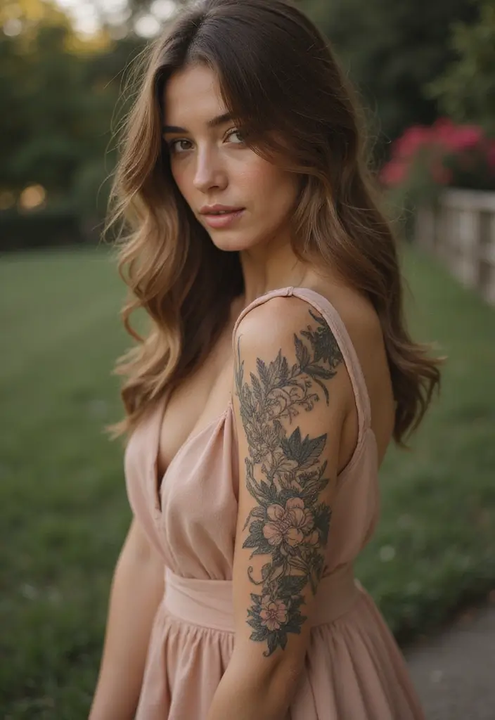 25 Stylish Calf Tattoos for Women: Creative & Eye-Catching - 15. Vintage Floral Lace