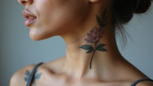 25 Subtle Side Neck Tattoos for Women: Understated Elegance