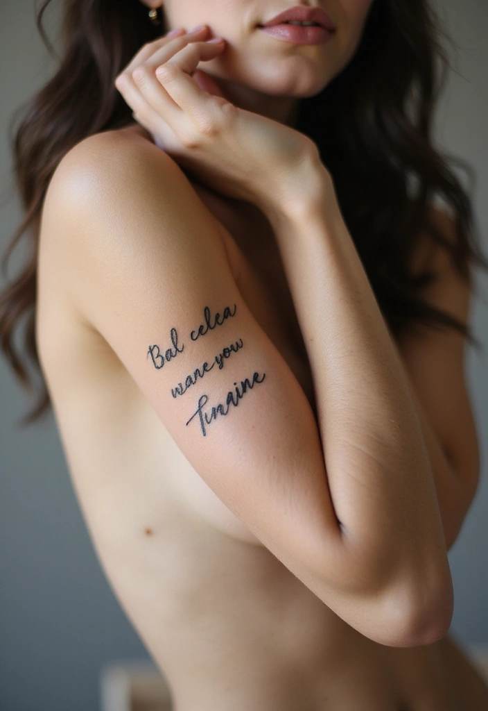 26 Delicate Inner Arm Tattoos for Women: Soft & Personal - 20. Personal Coordinates