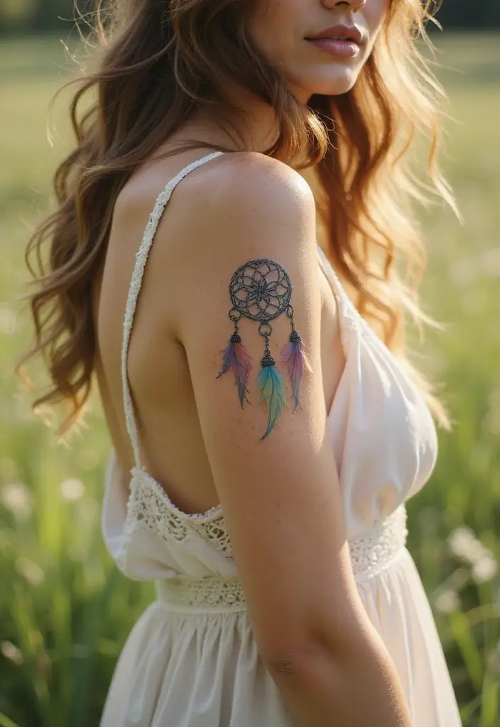 26 Delicate Inner Arm Tattoos for Women: Soft & Personal - 23. Dreamcatchers