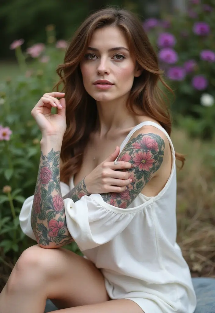 26 Half Sleeve Tattoos for Women: Perfect Balance of Art - 21. Aftercare for Your Floral Tattoo