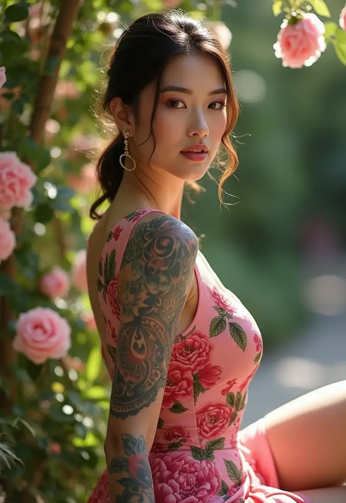 26 Half Sleeve Tattoos for Women: Perfect Balance of Art - 5. Elegant Peonies