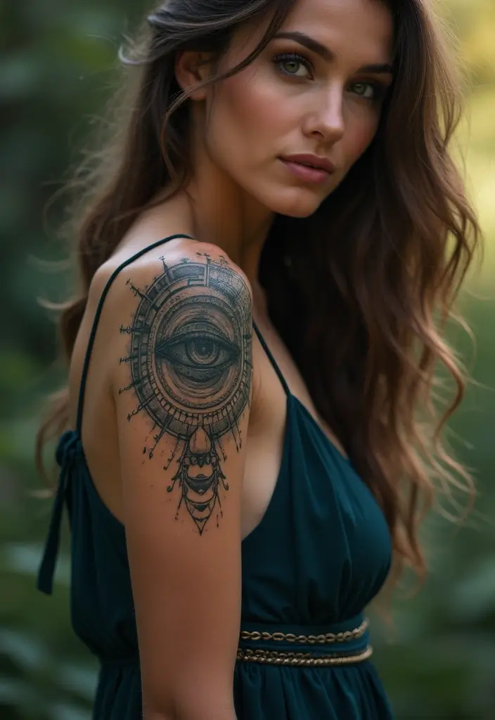 26 Meaningful Rib Tattoos for Women: Emotional & Powerful Ink - 13. The Mystical Eye