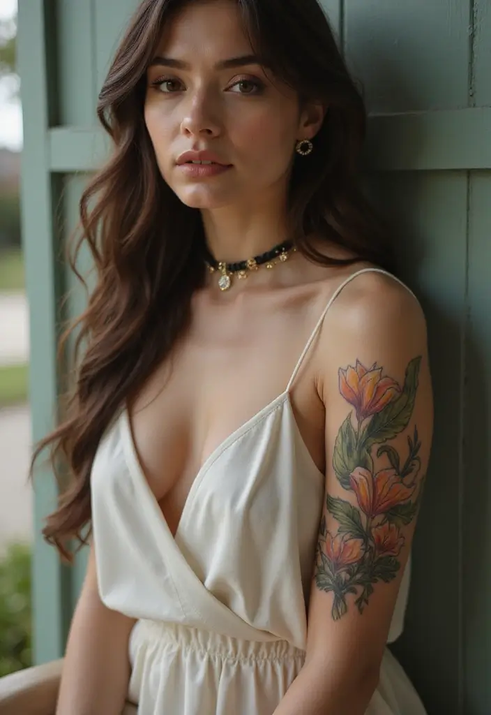 26 Striking Leg Tattoos for Women: Unique & Trendy Ideas - 13. Exotic Calla Lily