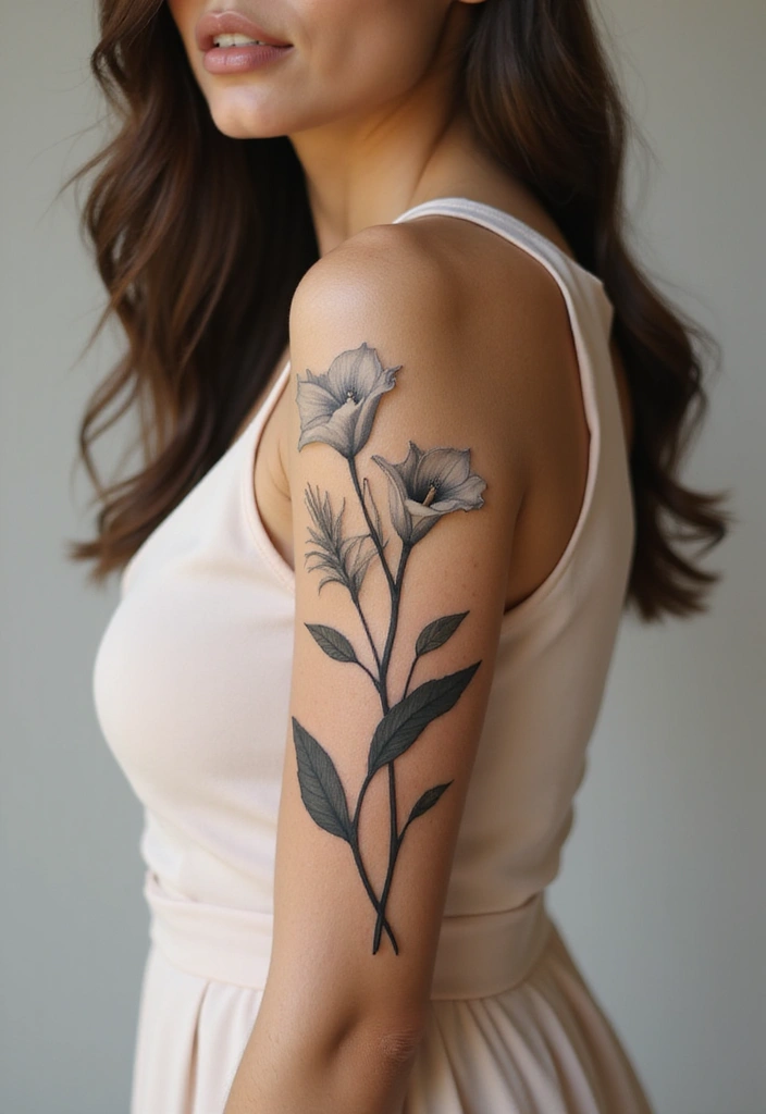 26 Stylish Half Sleeve Tattoos for Women: Artistic & Modern - 21. Elegant Calla Lilies