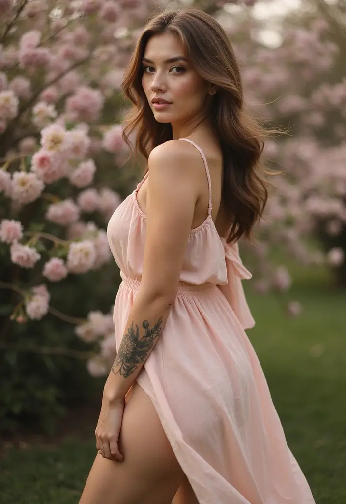 27 Alluring Side Thigh Tattoos for Women: Feminine & Bold - 1. Dainty Floral Patterns