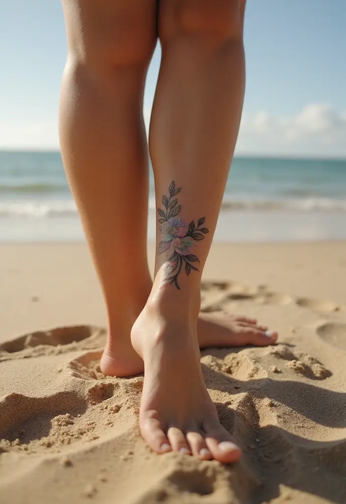 27 Charming Foot Tattoos for Women: Elegant & Unique Ideas - 1. Delicate Floral Vine