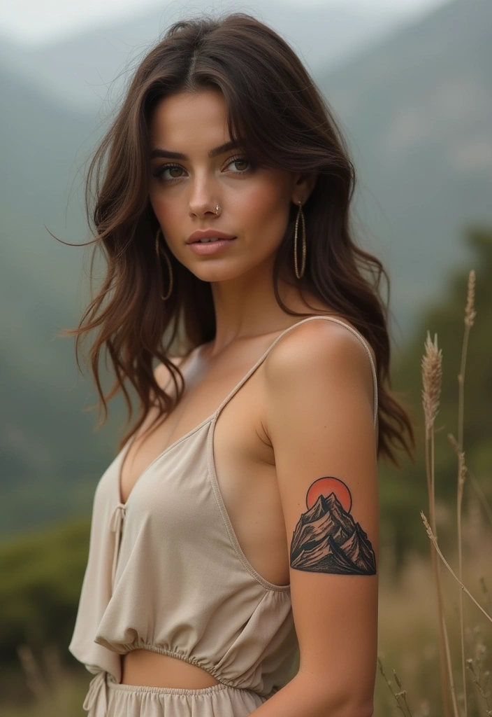 27 Minimalist Tattoos for Women: Clean & Timeless Style - 2. Minimalist Mountains
