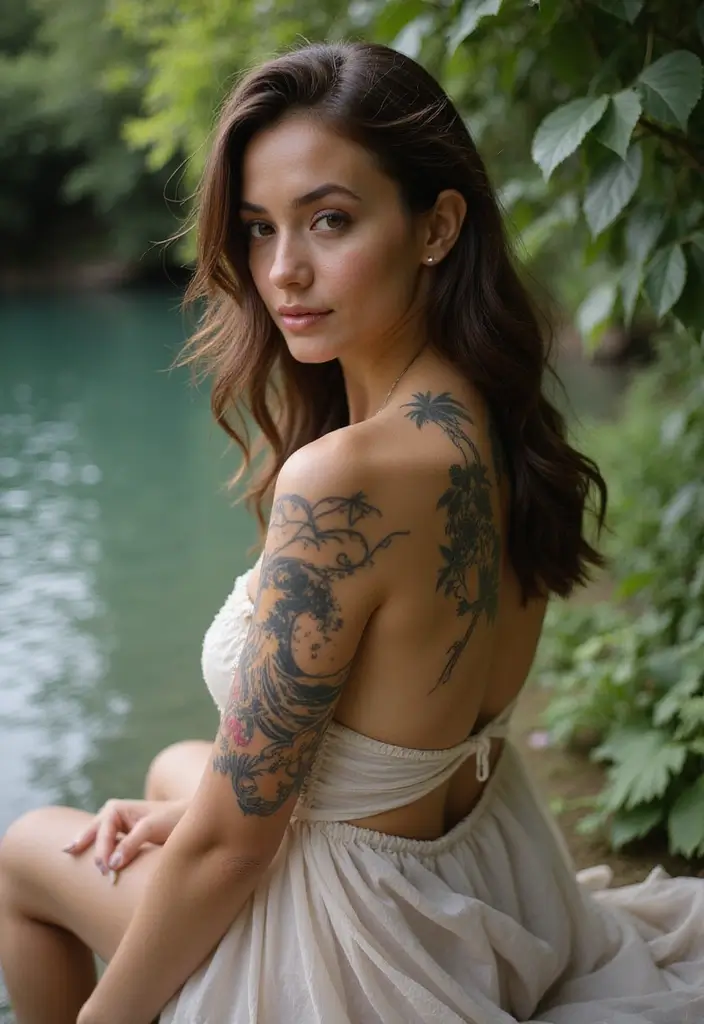 27 Minimalist Tattoos for Women: Clean & Timeless Style - 6. Nature-Inspired Waves