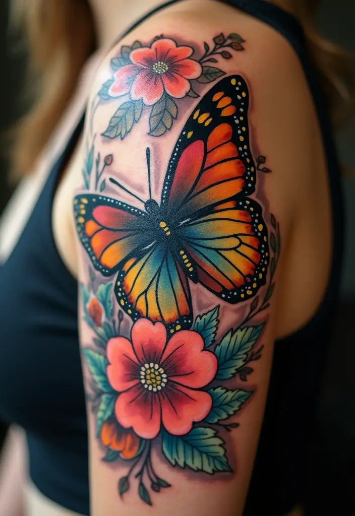 27 Powerful Christian Tattoos for Women: Faith-Filled Designs - 3. Butterfly with Christian Symbolism