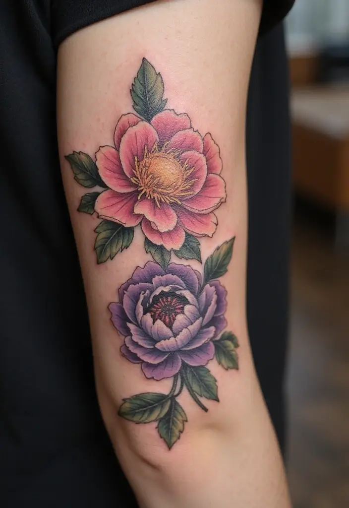 27 Stunning Spine Tattoos for Women to Inspire Your Next Ink - 10. Beautiful Peonies